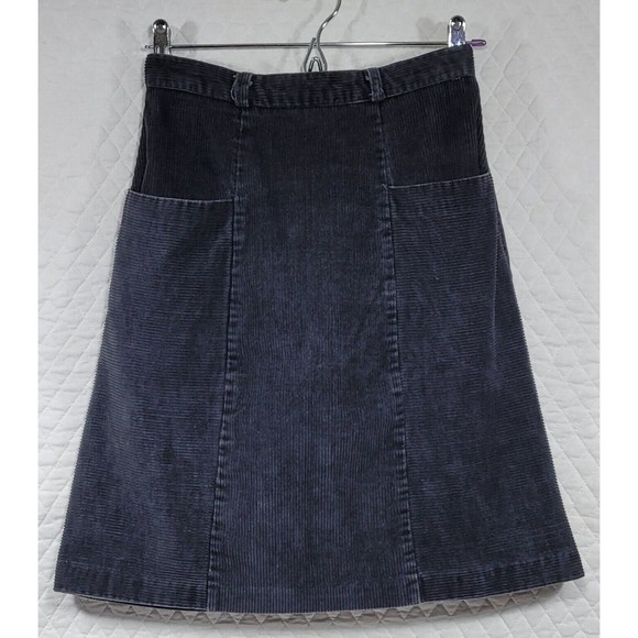Unbranded Dresses & Skirts - Corduroy Women's Black Pencil Flare Skirt With Pockets Above Knee Small Size 7